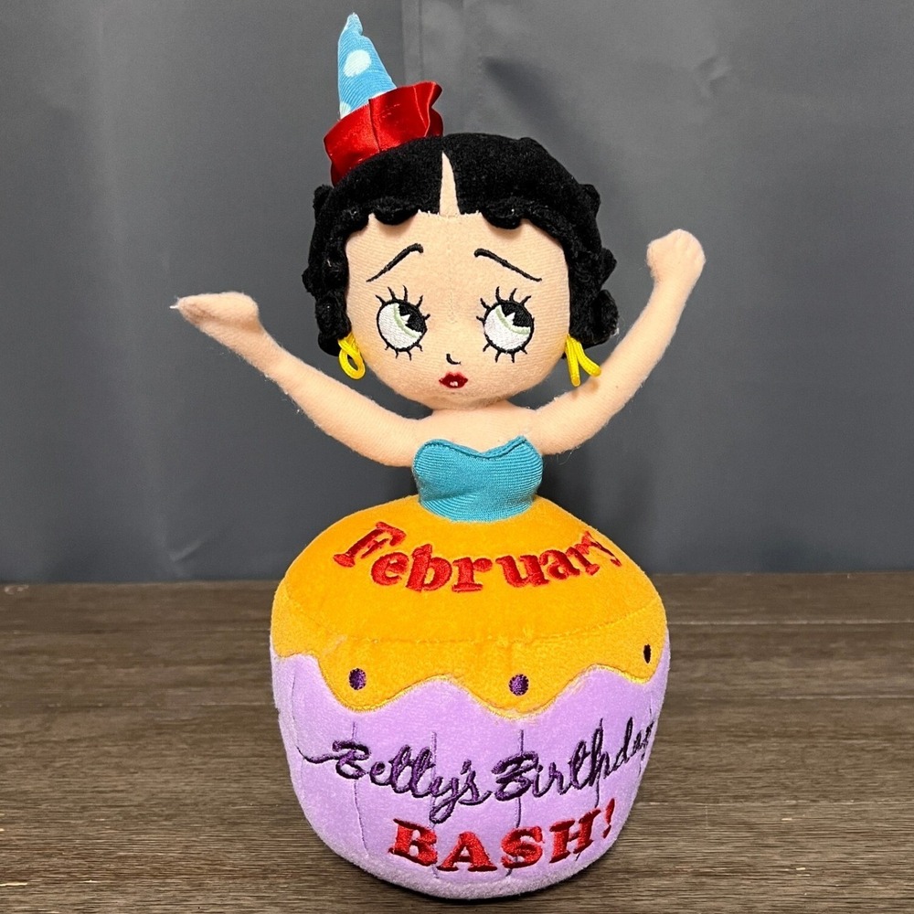 Betty Boop Birthday Bash February Cupcake Plush Sugar Loaf Stuffed Toy 2013